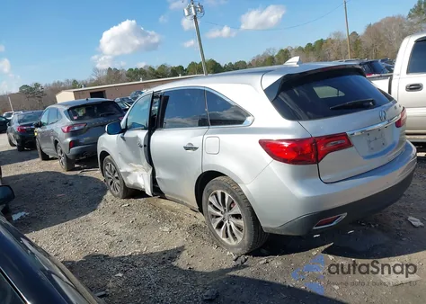 2015 Acura Mdx Technology Pkg W/Entertainment Pkg из США, поврежденный, VIN 5FRYD4H62FB010819